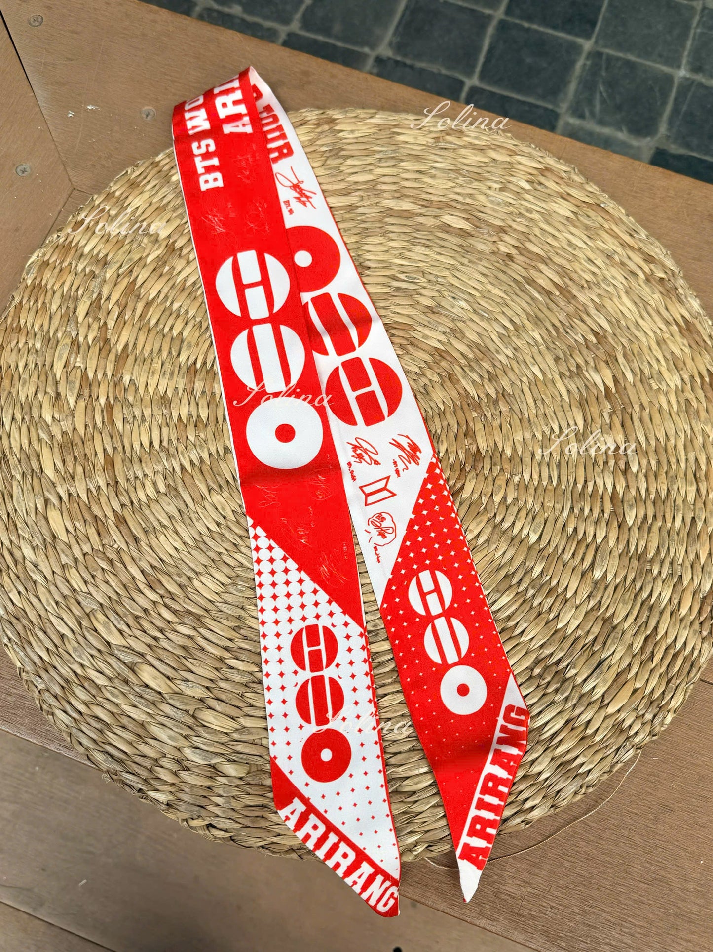 Arirang World Tour Silk Scarf | BTS Kpop Concert Accessory, Gift