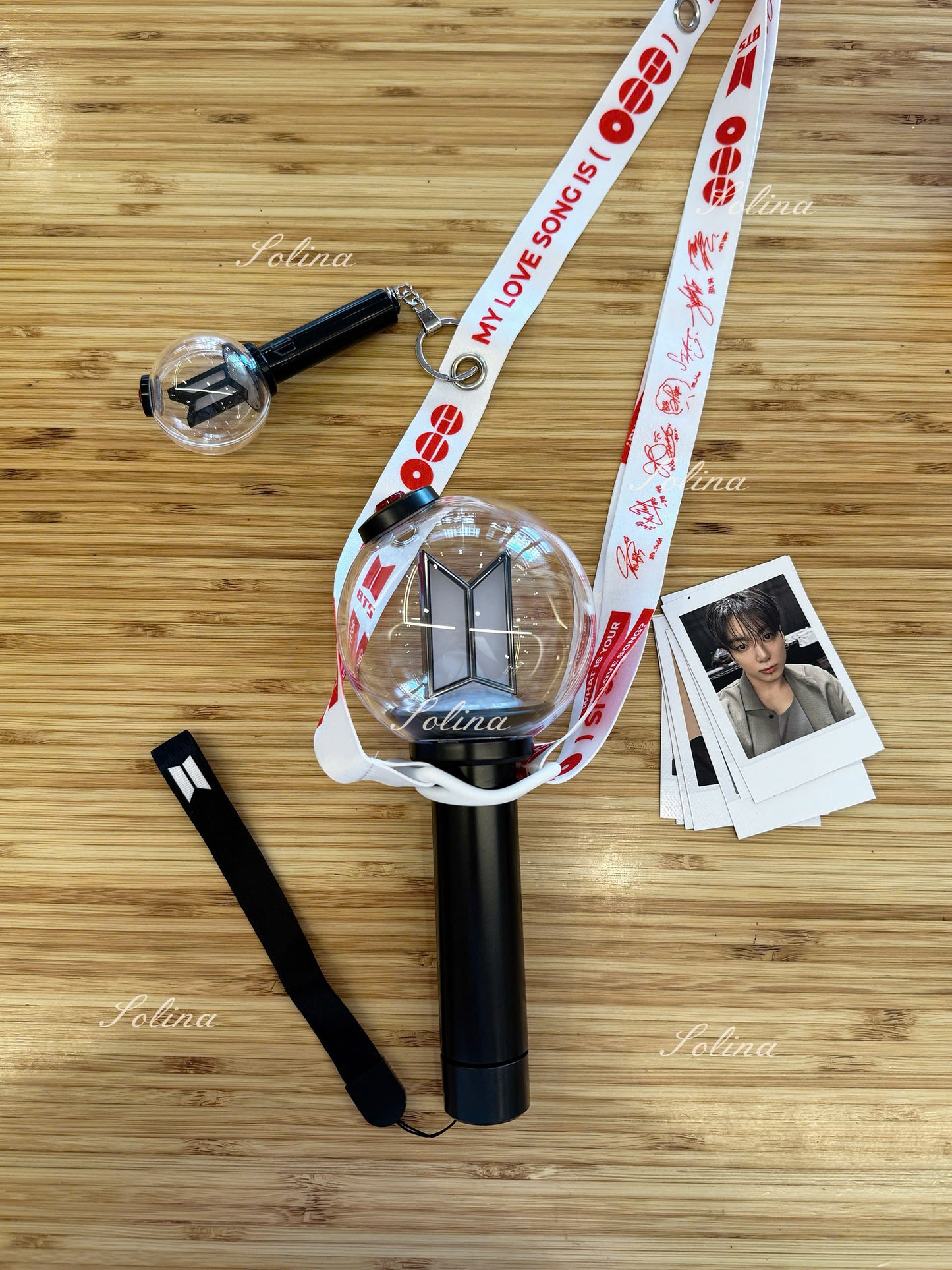 Lightstick Landyard Strap Holder Concert Accessory Bangtan Tour Merch Kpop Concert OT7 Strap for Army Adjustable