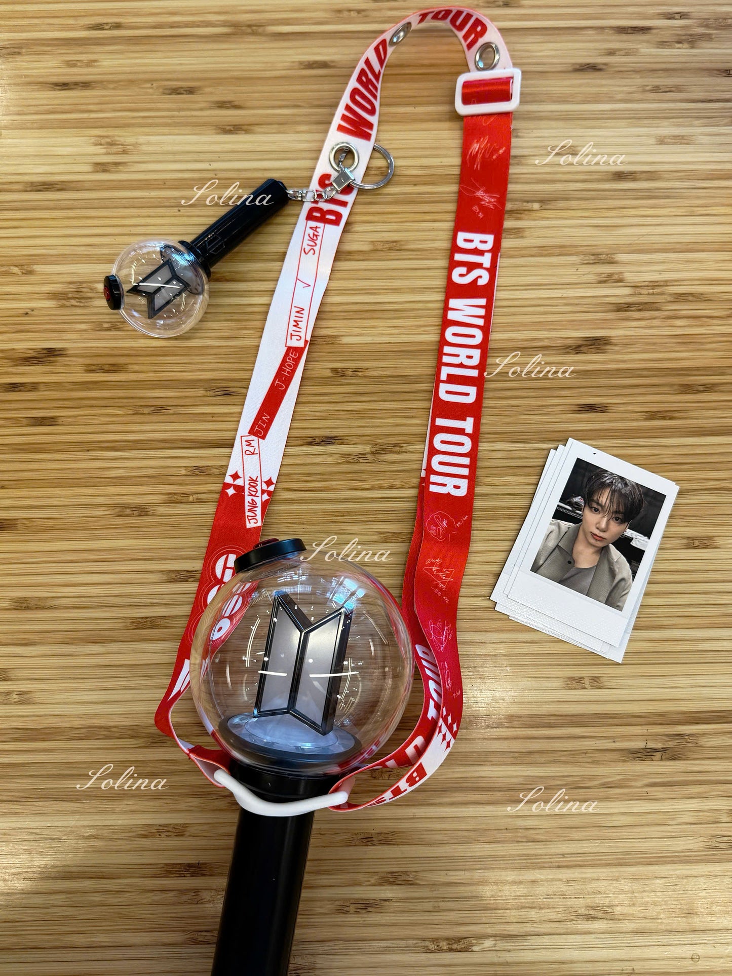BTS Lightstick Holder Strap – Fanmade Concert Crossbody Lanyard for ARMY