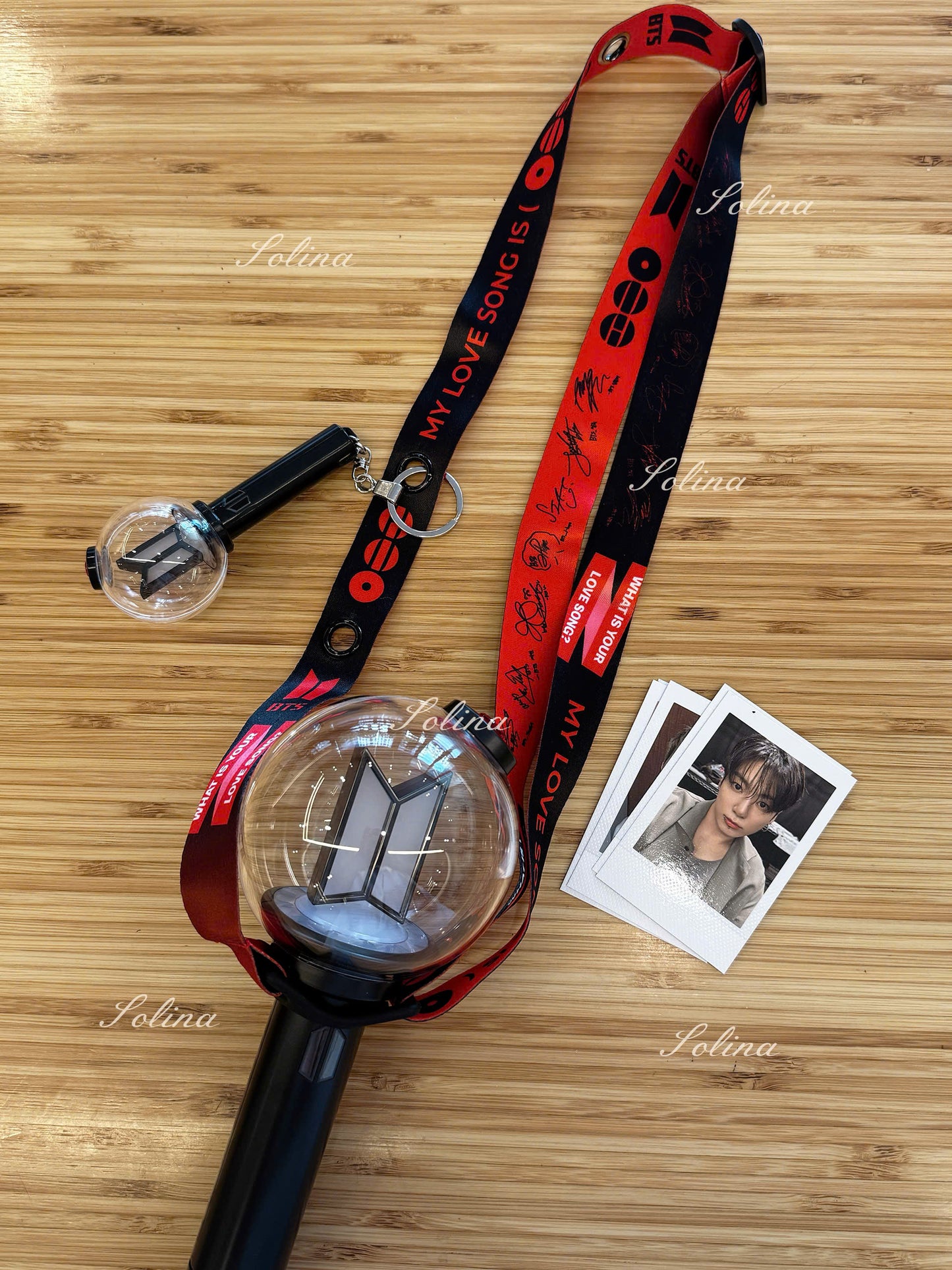Lightstick Landyard Strap Holder Concert Accessory Bangtan Tour Merch Kpop Concert OT7 Strap for Army Adjustable