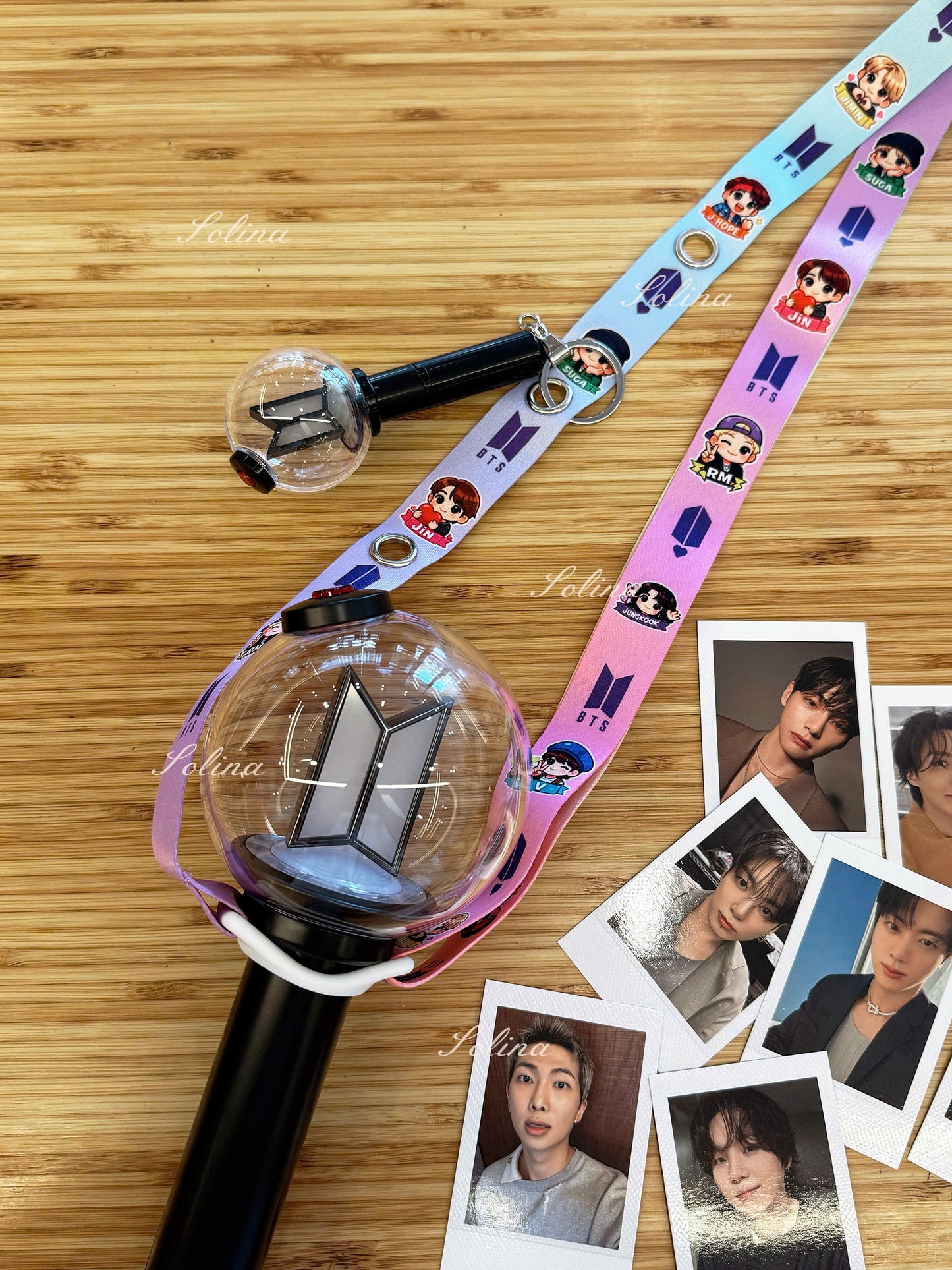 Lightstick Landyard Strap Holder Concert Accessory Bangtan Tour Merch Kpop Concert OT7 Strap for Army Adjustable