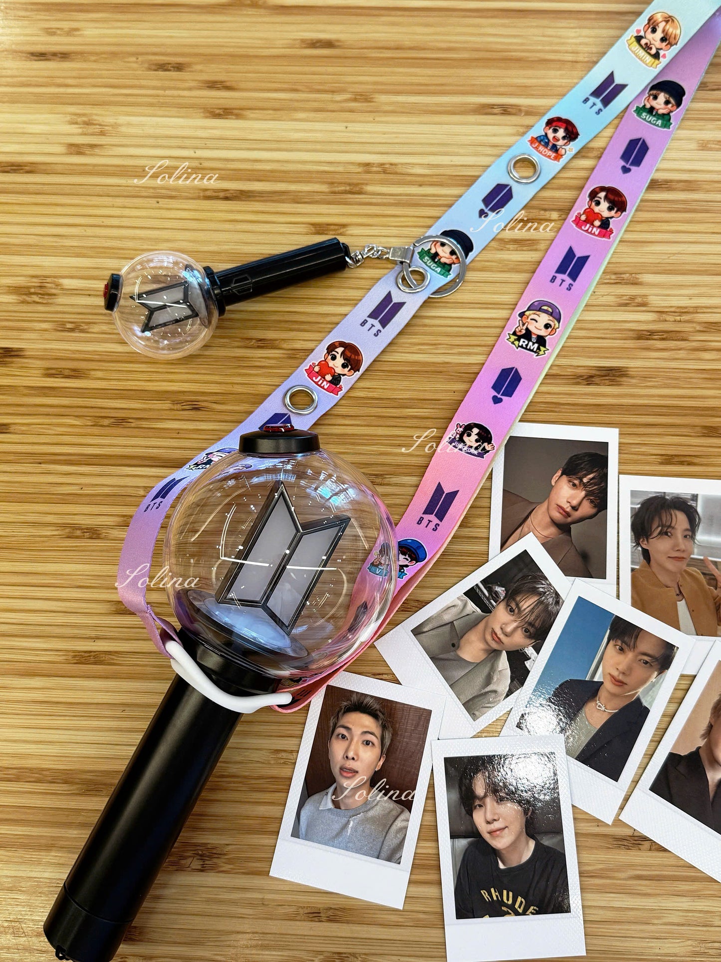 Lightstick Landyard Strap Holder Concert Accessory Bangtan Tour Merch Kpop Concert OT7 Strap for Army Adjustable