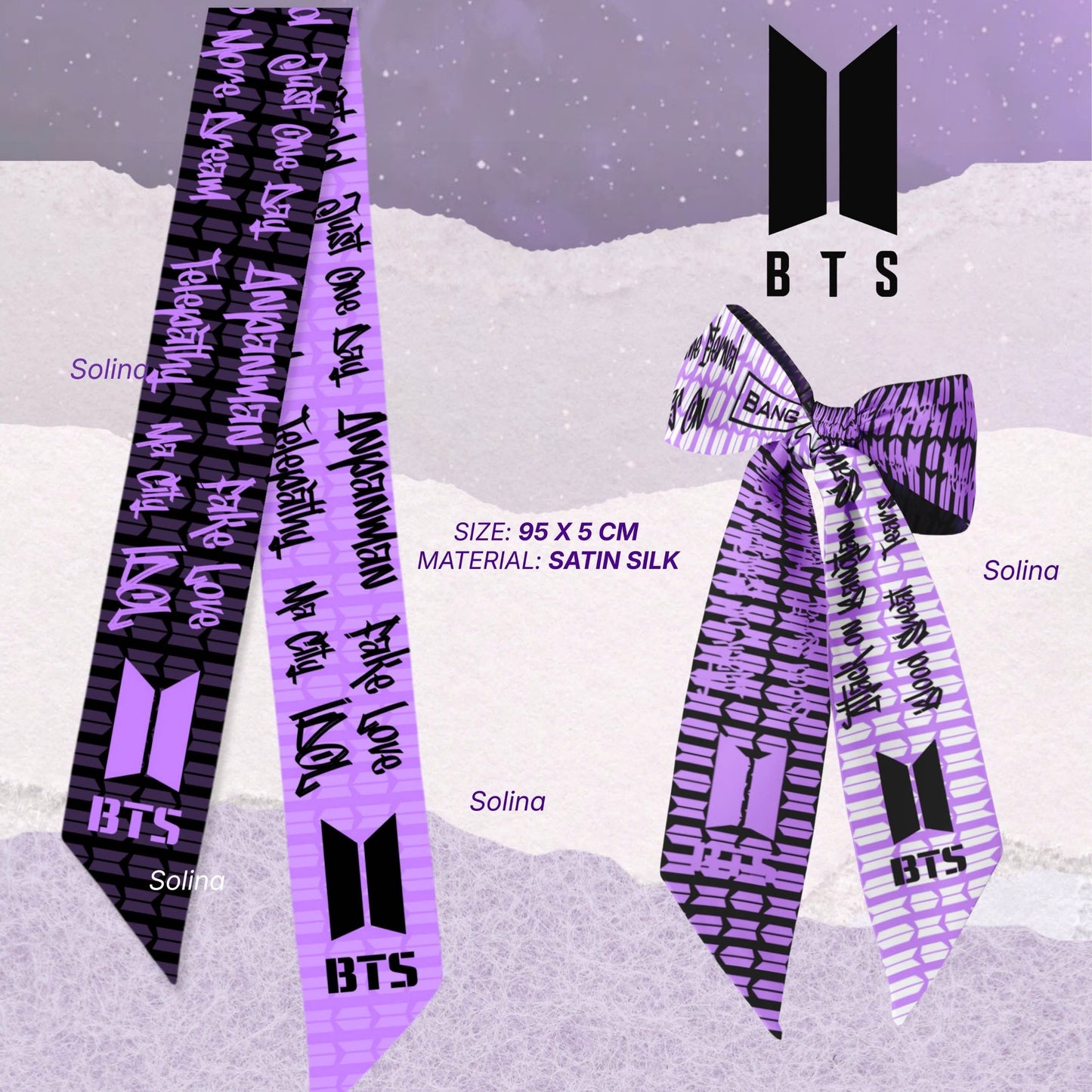 ARMY Concert Scarf | BTS Arirang World Tour Silk Twill Accessory