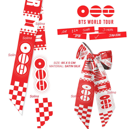 Arirang World Tour Silk Scarf | BTS Kpop Concert Accessory, Gift