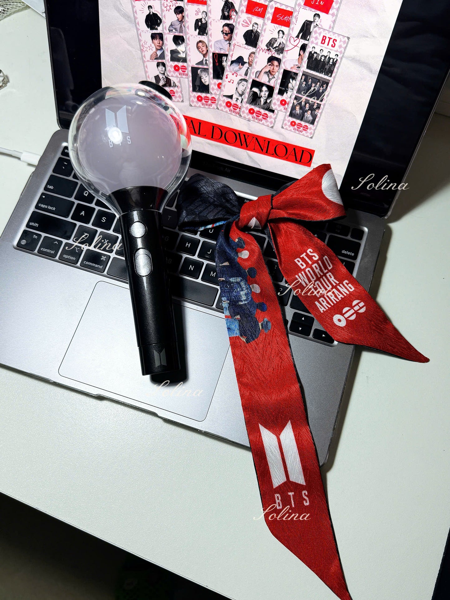 Arirang World Tour Silk Scarf | BTS Kpop Concert Accessory, Gift