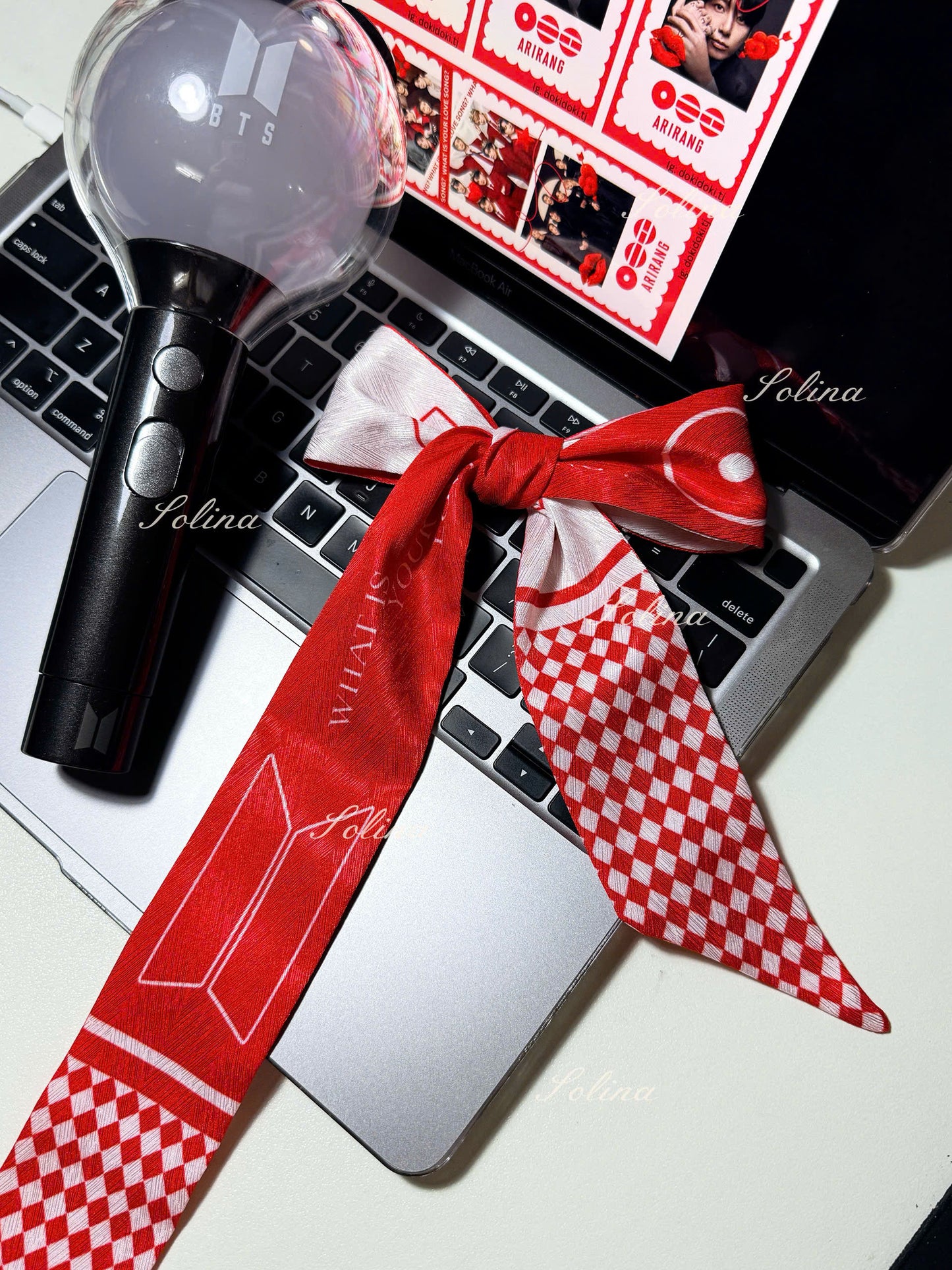 Arirang World Tour Silk Scarf | BTS Kpop Concert Accessory, Gift