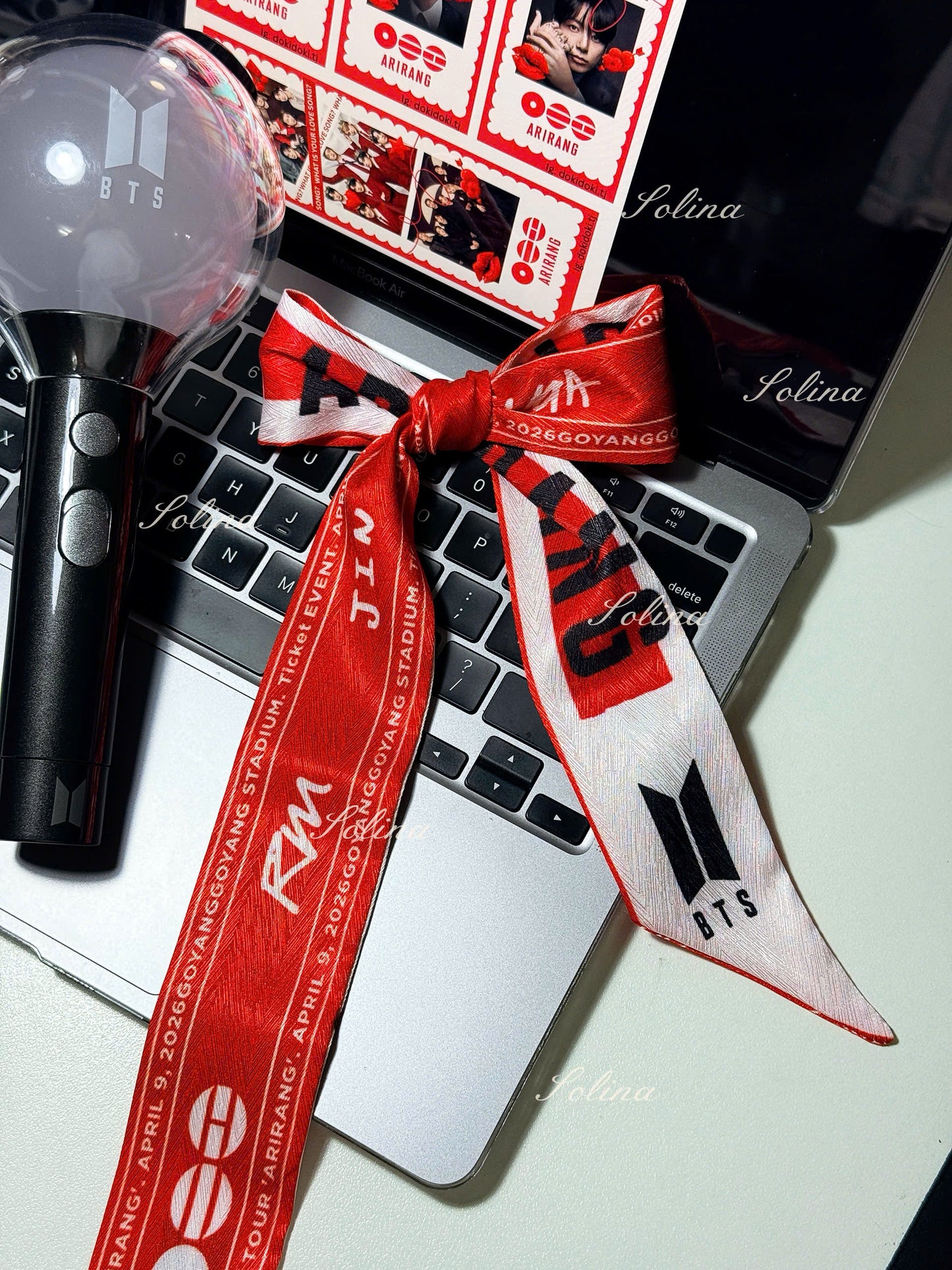 Arirang World Tour Silk Scarf | BTS Kpop Concert Accessory, Gift