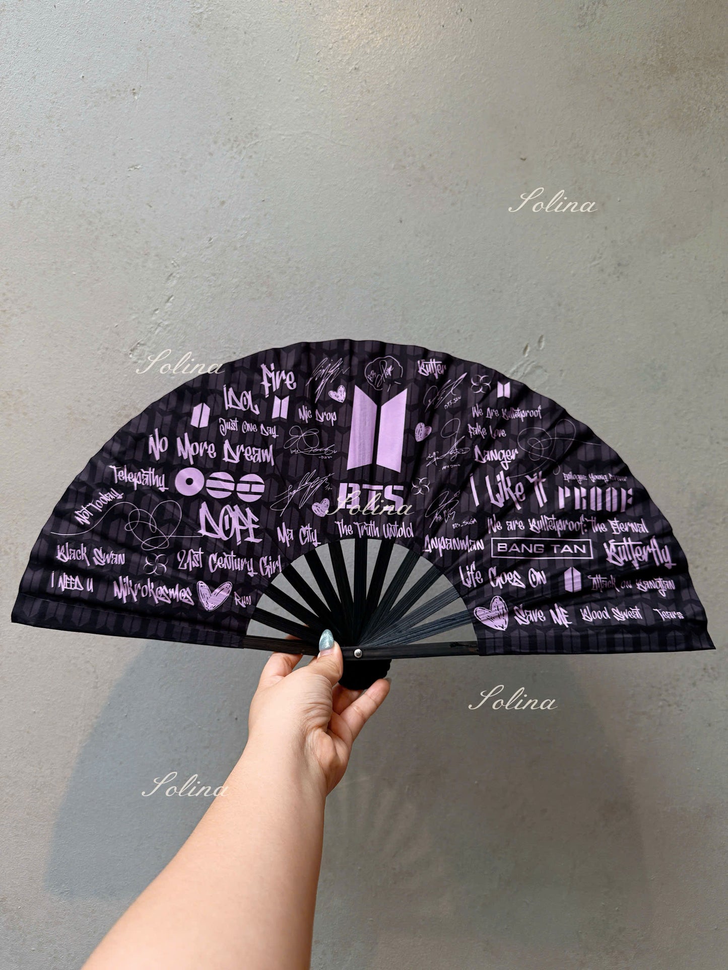 BTS World Tour Arirang Inspired Hand Fan, Kpop Concert Accessory, ARMY Gift
