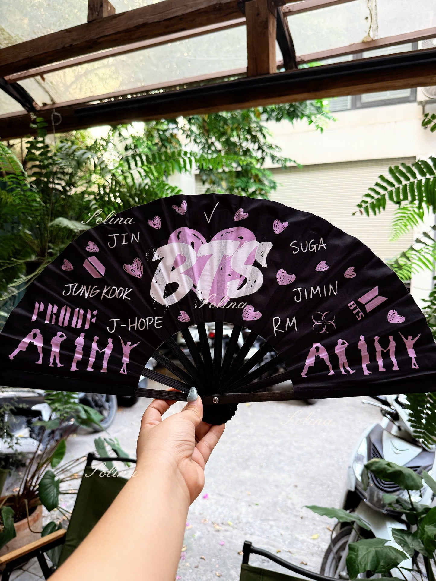 BTS World Tour Arirang Inspired Hand Fan, Kpop Concert Accessory, ARMY Gift