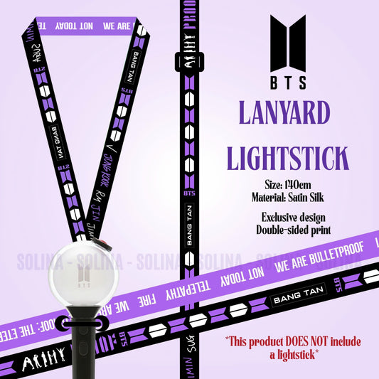 Lightstick Landyard Strap Holder Concert Accessory Bangtan Tour Merch Kpop Concert OT7 Strap for Army Adjustable