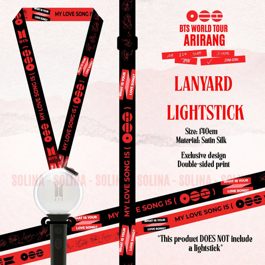 BTS Lightstick Holder Strap – Fanmade Concert Crossbody Lanyard for ARMY