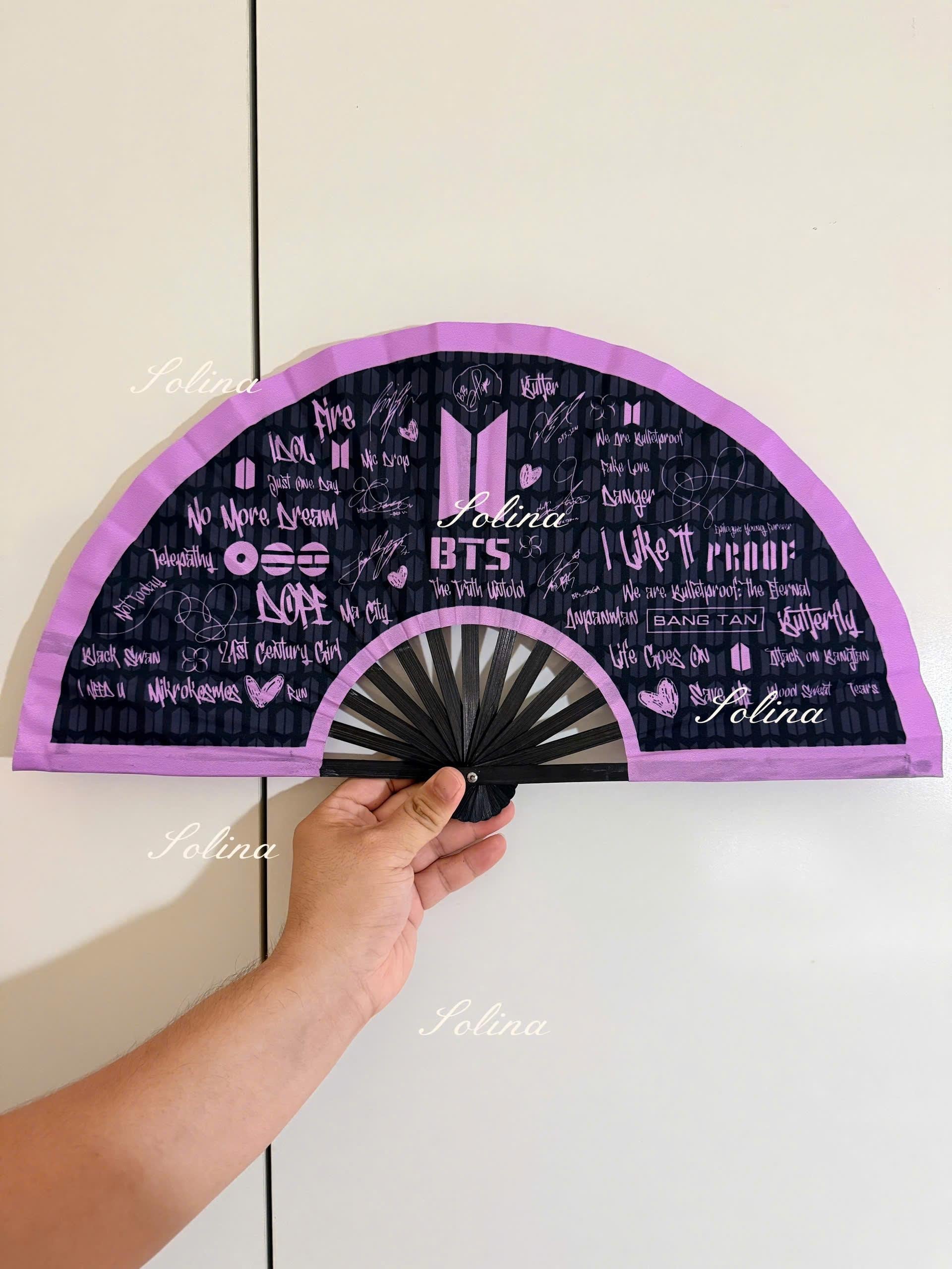 BTS World Tour Arirang Inspired Hand Fan, Kpop Concert Accessory, ARMY Gift