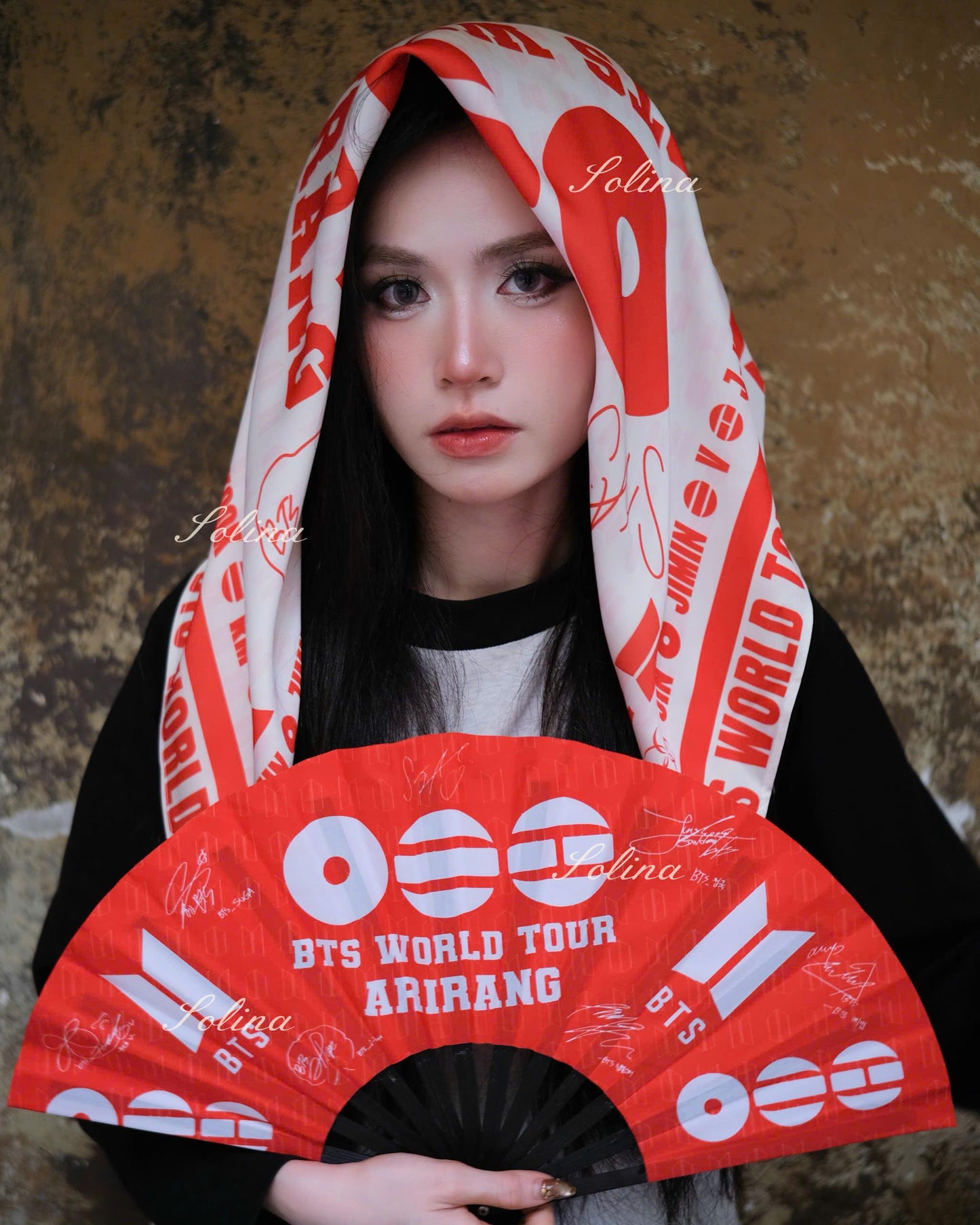 PREORDER BTS Arirang Tour Kpop Concert Inspired Satin Bandana