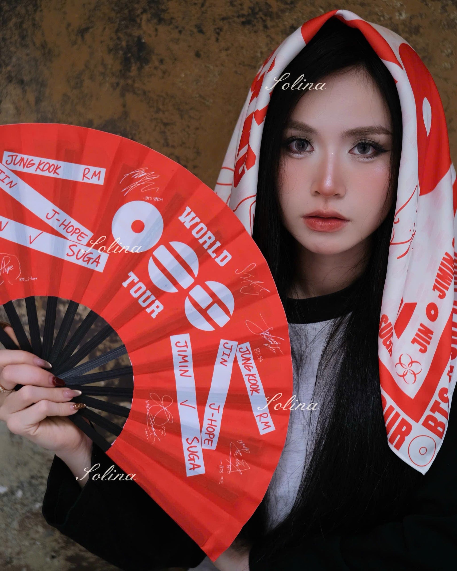 PREORDER BTS Arirang Tour Kpop Concert Inspired Satin Bandana
