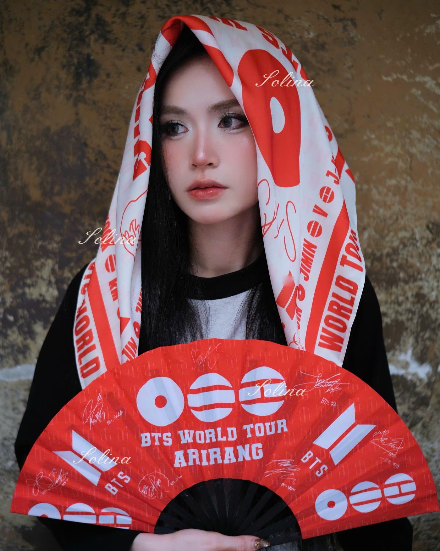 PREORDER BTS Arirang Tour Kpop Concert Inspired Satin Bandana