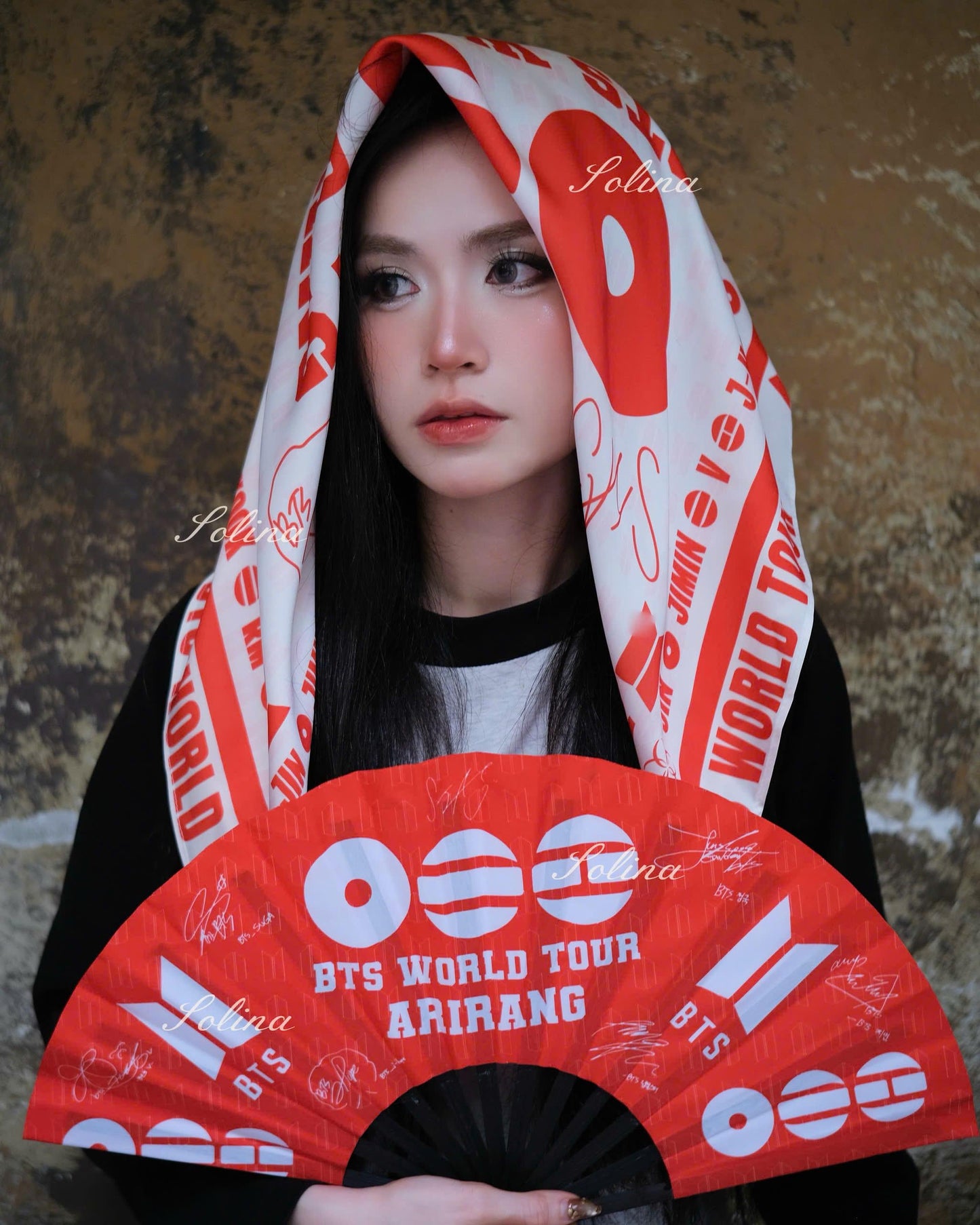 PREORDER BTS Arirang Tour Kpop Concert Inspired Satin Bandana