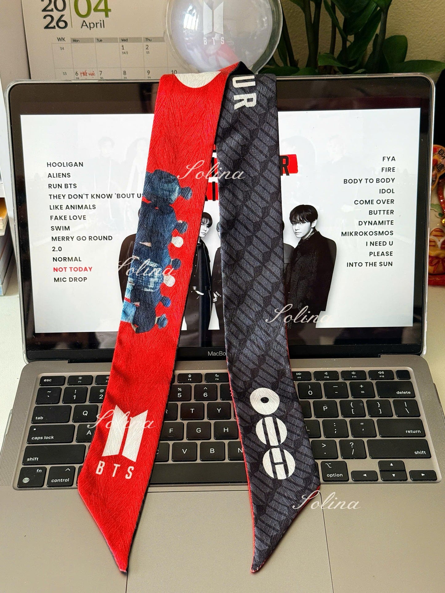 Arirang World Tour Silk Scarf | BTS Kpop Concert Accessory, Gift
