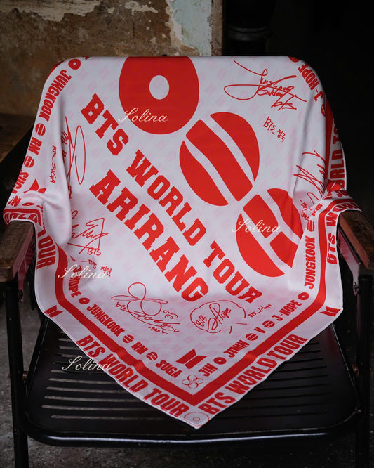 PREORDER BTS Arirang Tour Kpop Concert Inspired Satin Bandana