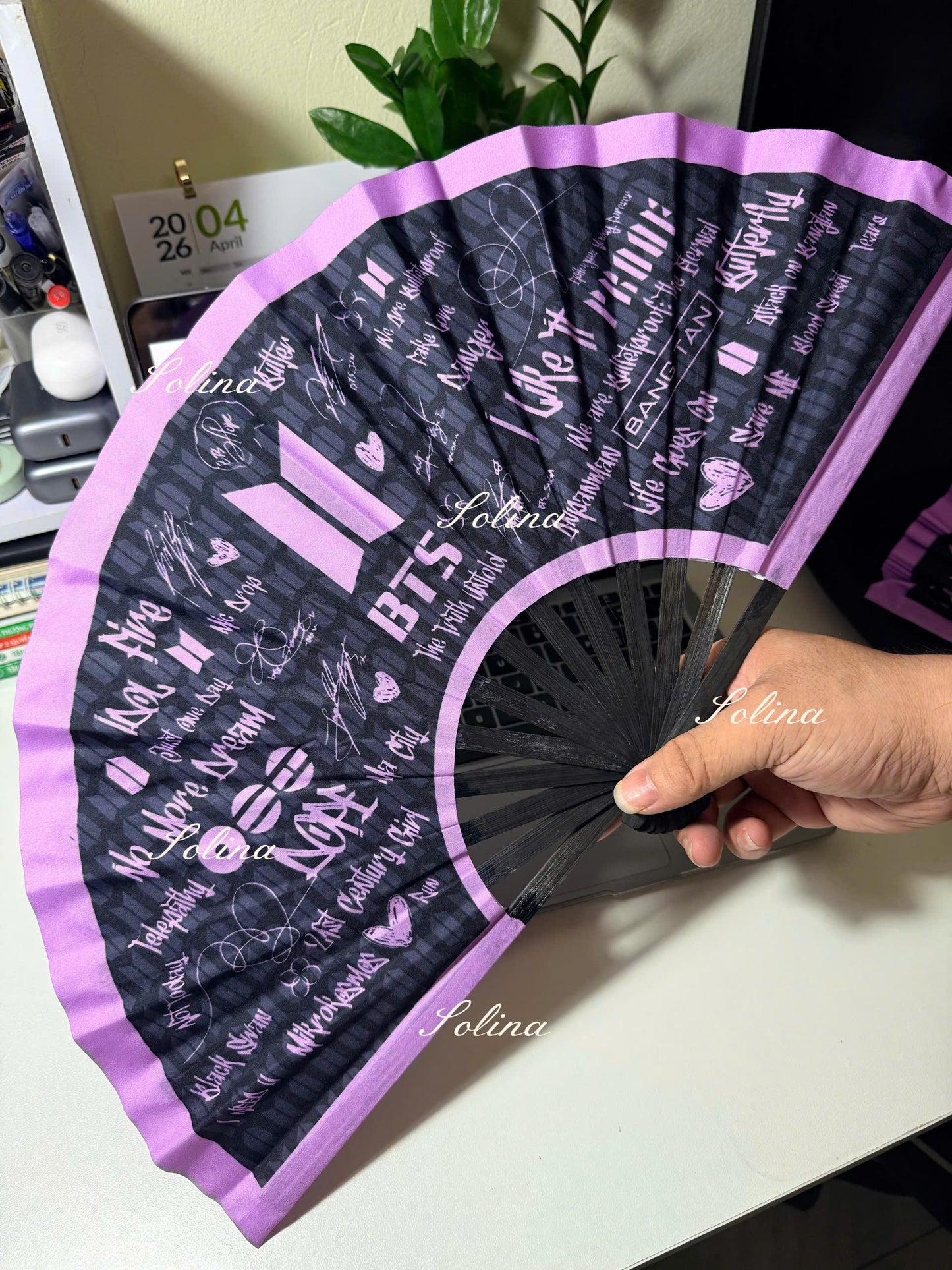 BTS World Tour Arirang Inspired Hand Fan, Kpop Concert Accessory, ARMY Gift