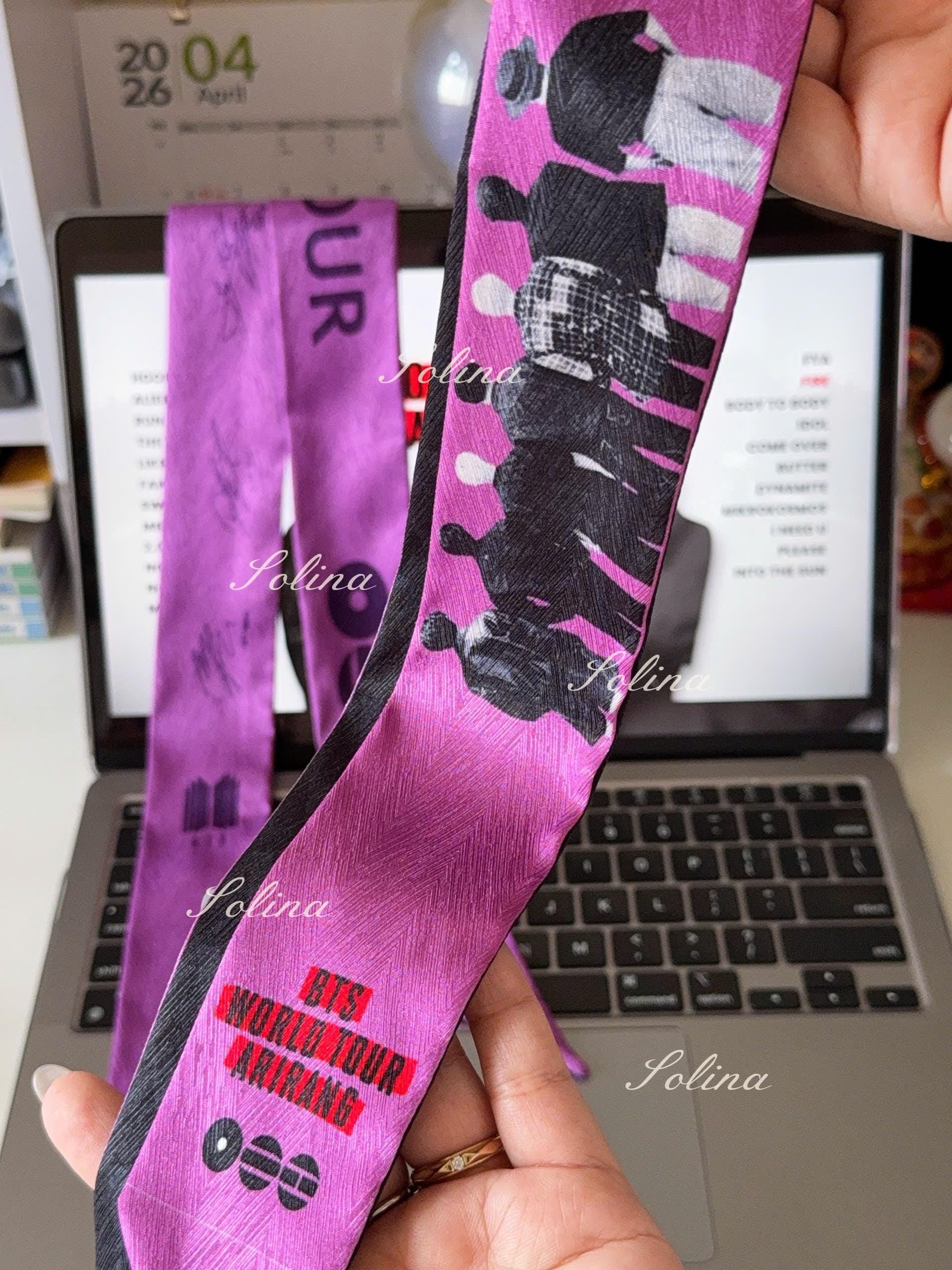 ARMY Concert Scarf | BTS Arirang World Tour Silk Twill Accessory