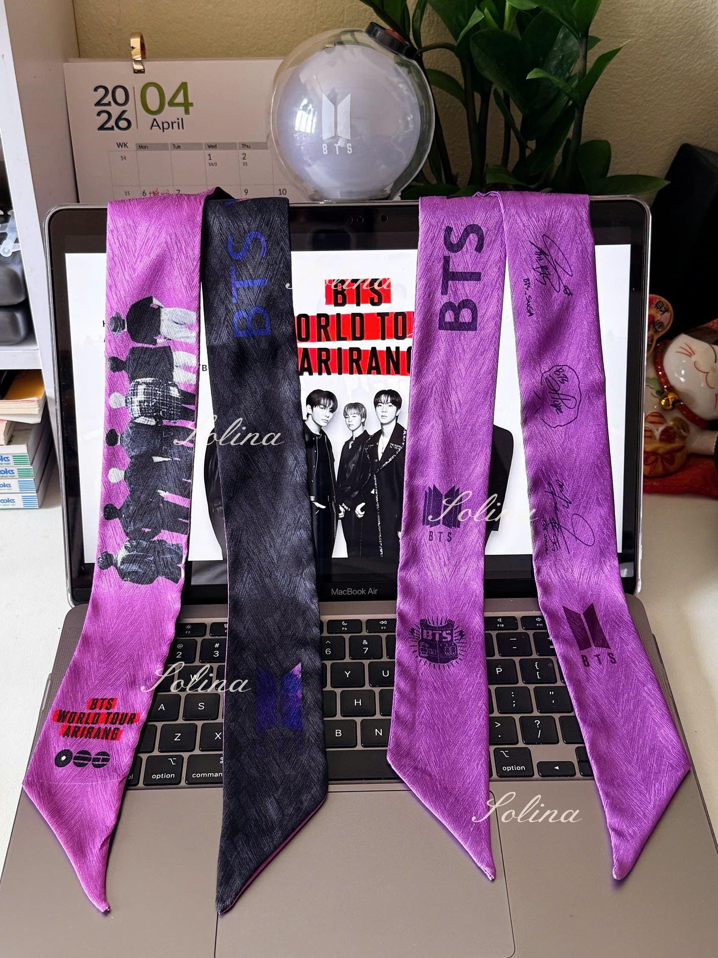ARMY Concert Scarf | BTS Arirang World Tour Silk Twill Accessory