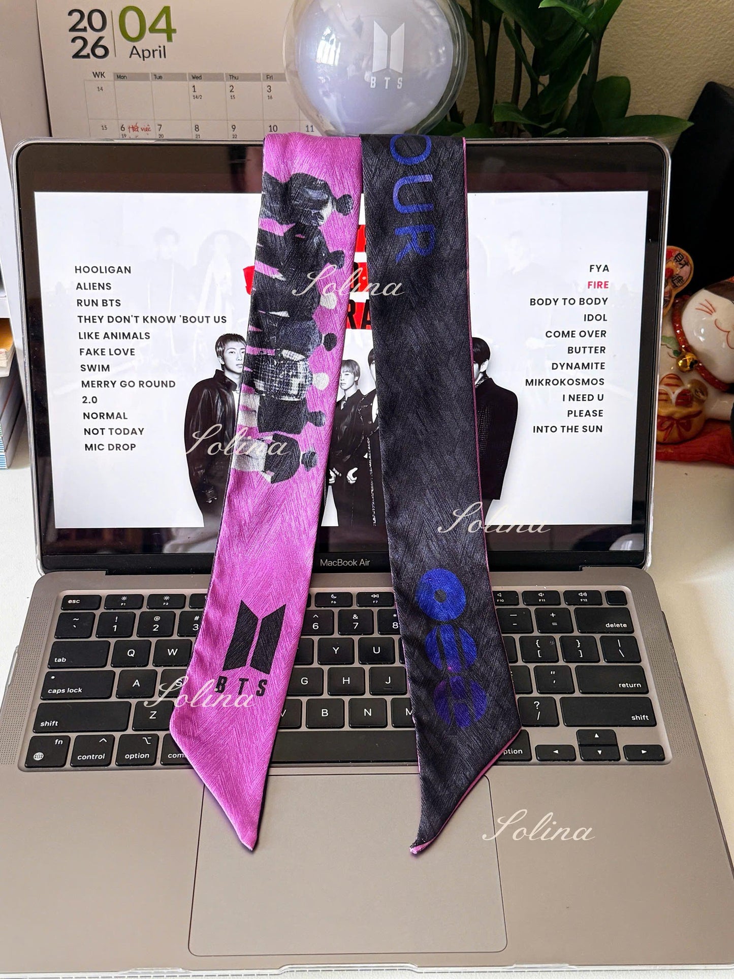ARMY Concert Scarf | BTS Arirang World Tour Silk Twill Accessory