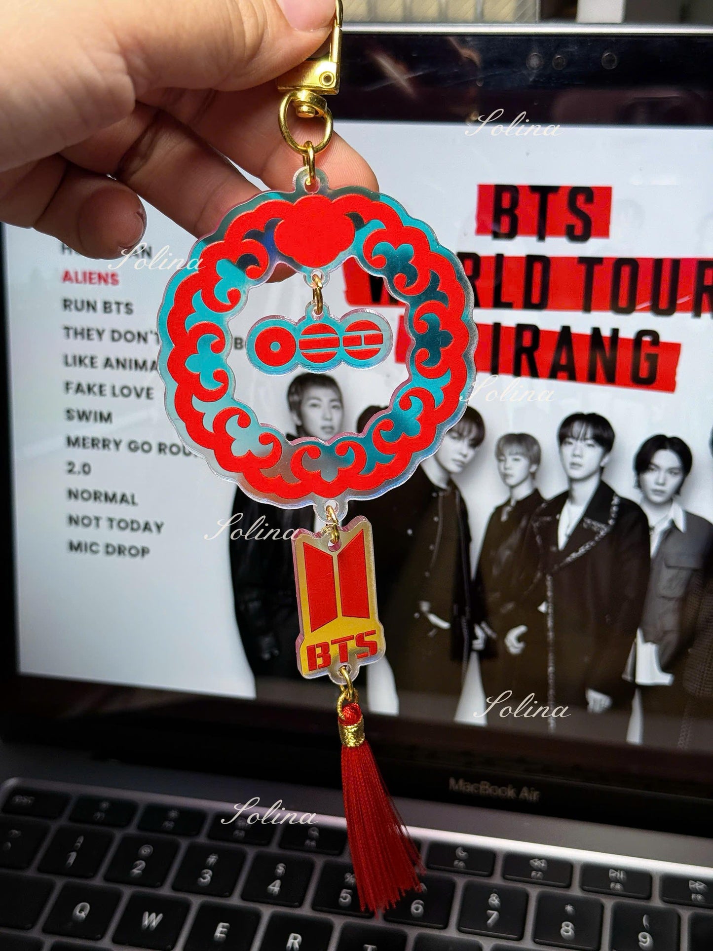 K-pop ARlRANG Tassel Accessory | Korean Norigae Keychain | Fanmade Merch