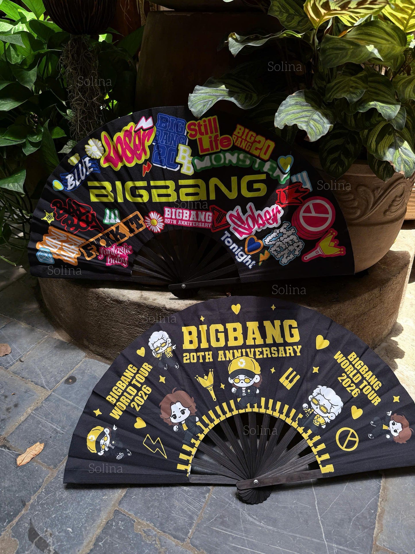BigBang Fan Lightstick Handheld Fan | Kpop Idol Photo Concert Accessory
