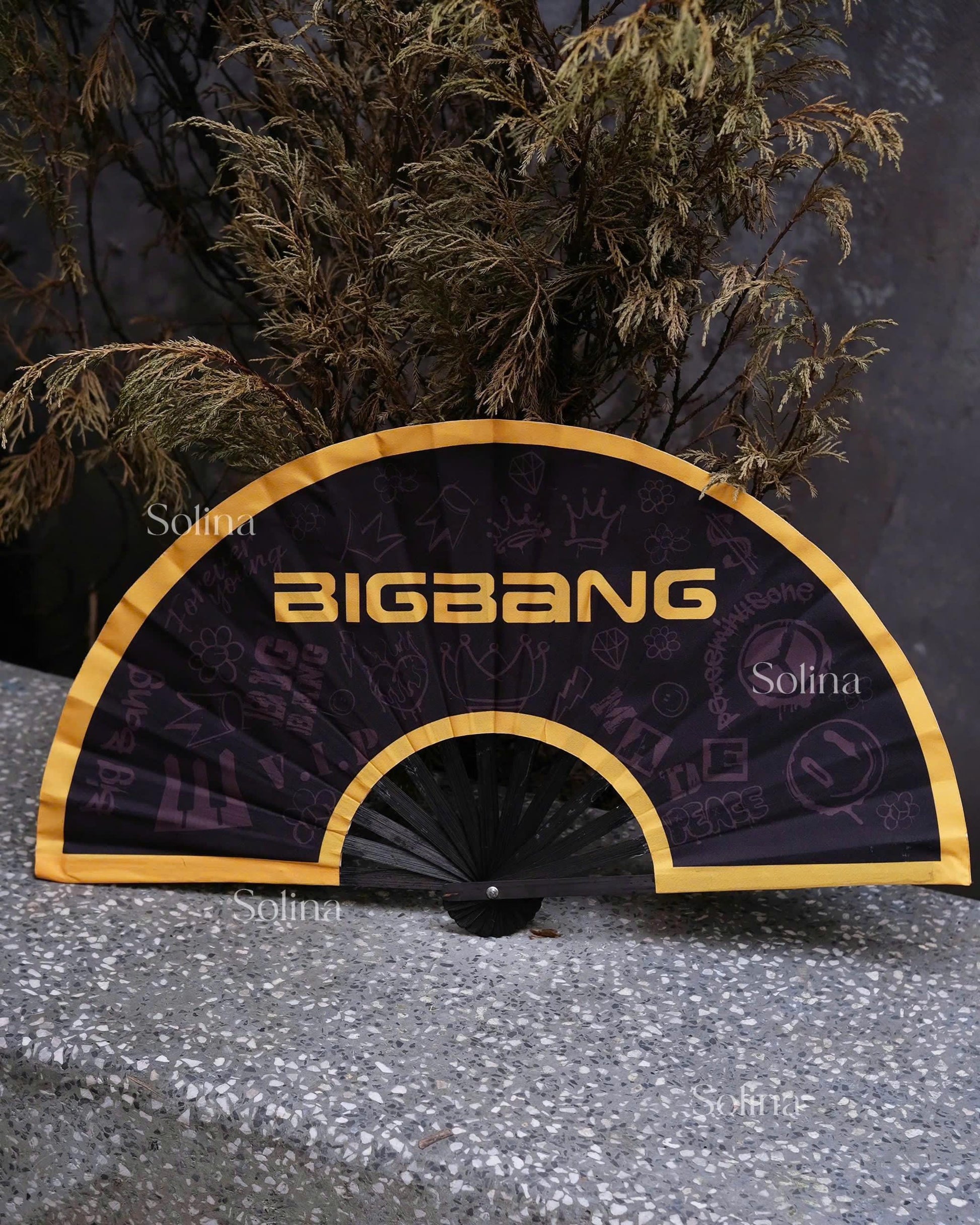 BigBang Hand Fan Kpop,Folding Fan Concert Accessory,2026 Tour Gift for VIP, Gift Hand Fan Kpop Fan Hand Fan,Kpop Concert