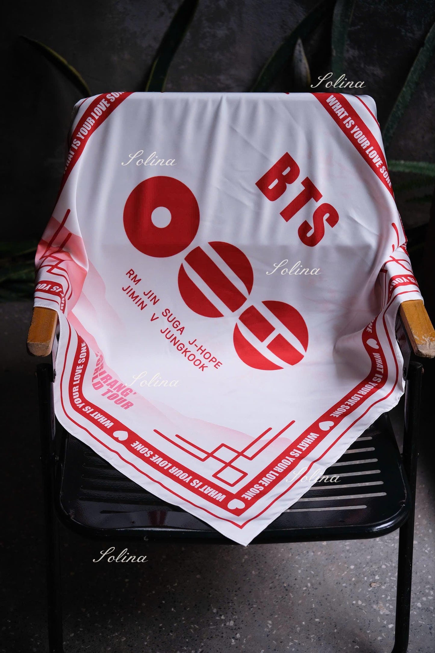BTS Arirang Tour Kpop Concert Inspired Satin Bandana