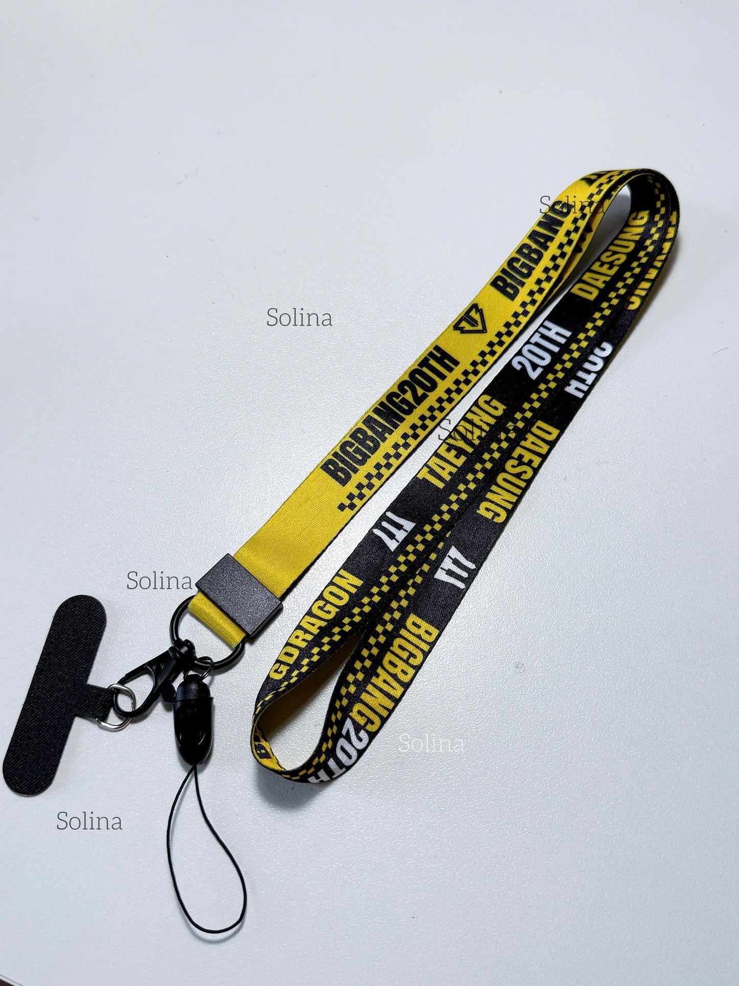 BIGBANG Lanyard Keychain, BigBang Neck Strap, 2026 World Tour Idol Theme Keychain Phone Lanyard, BigBang Tour Strap Key 