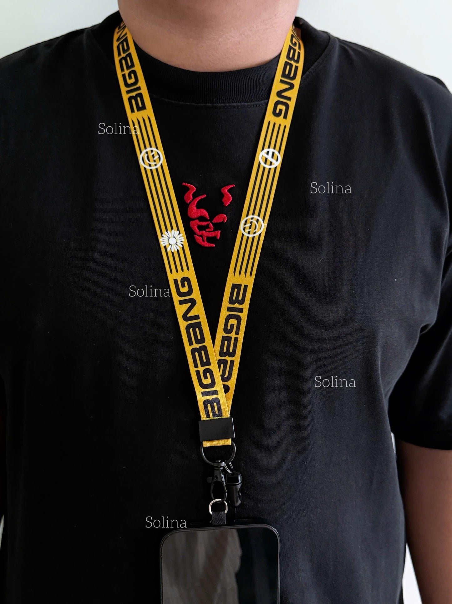 BIGBANG Lanyard Keychain, BigBang Neck Strap, 2026 World Tour Idol Theme Keychain Phone Lanyard, BigBang Tour Strap Key 