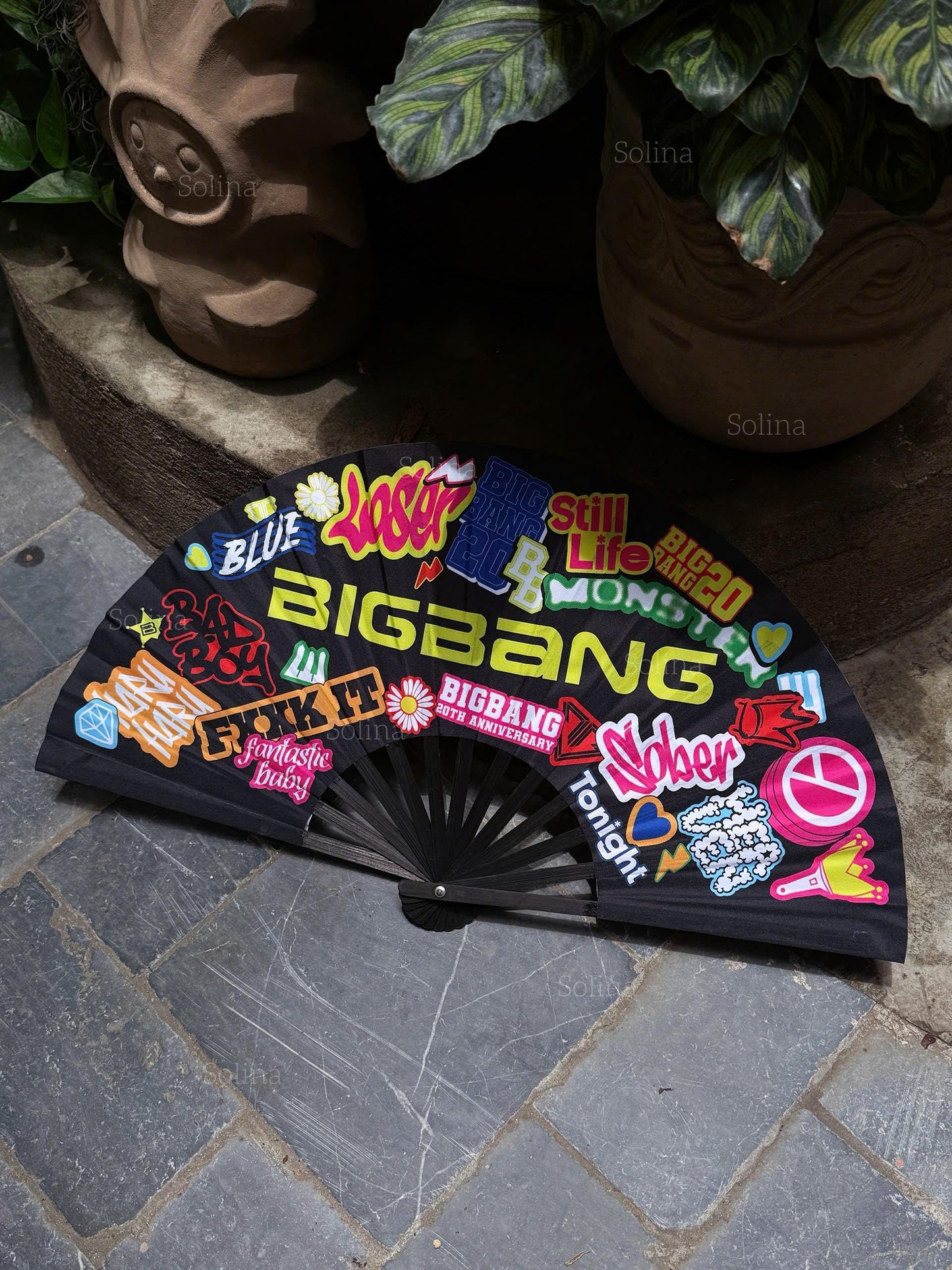 BigBang Fan Lightstick Handheld Fan | Kpop Idol Photo Concert Accessory