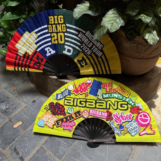 BigBang Fan Lightstick Handheld Fan | Kpop Idol Photo Concert Accessory