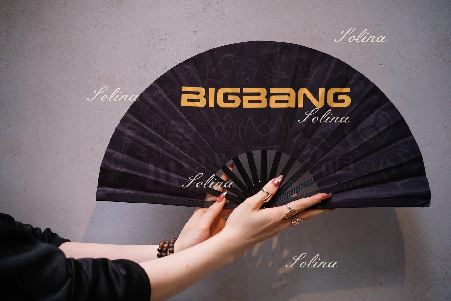 BigBang Hand Fan Kpop,Folding Fan Concert Accessory,2026 Tour Gift for VIP, Gift Hand Fan Kpop Fan Hand Fan,Kpop Concert