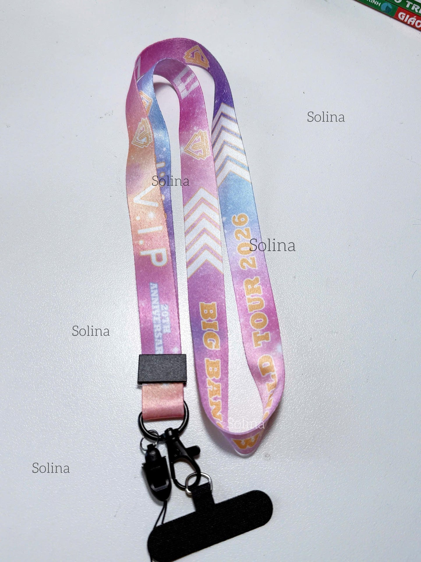 BIGBANG Lanyard Keychain, BigBang Neck Strap, 2026 World Tour Idol Theme Keychain Phone Lanyard, BigBang Tour Strap Key 