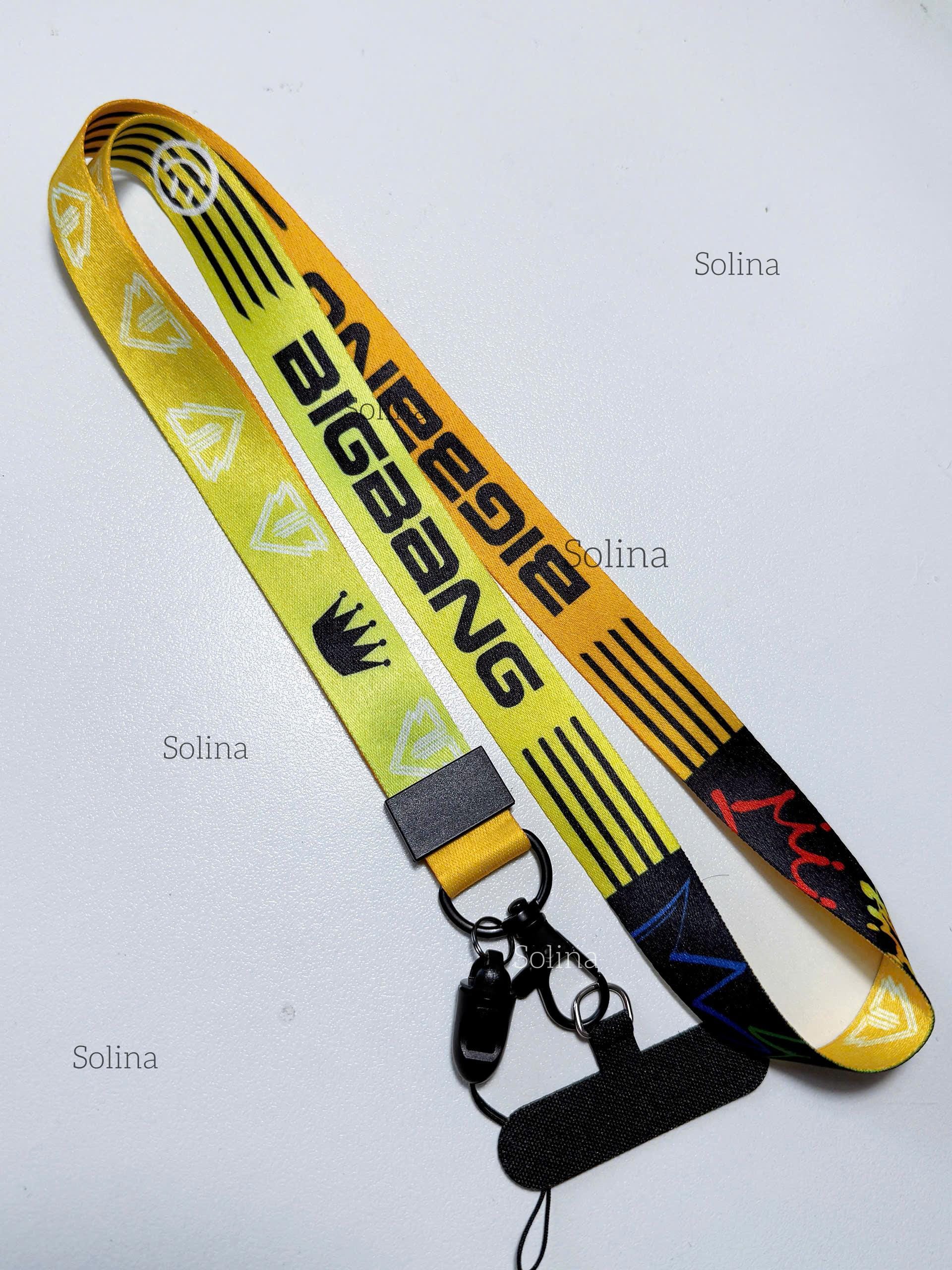 BIGBANG Lanyard Keychain, BigBang Neck Strap, 2026 World Tour Idol Theme Keychain Phone Lanyard, BigBang Tour Strap Key 