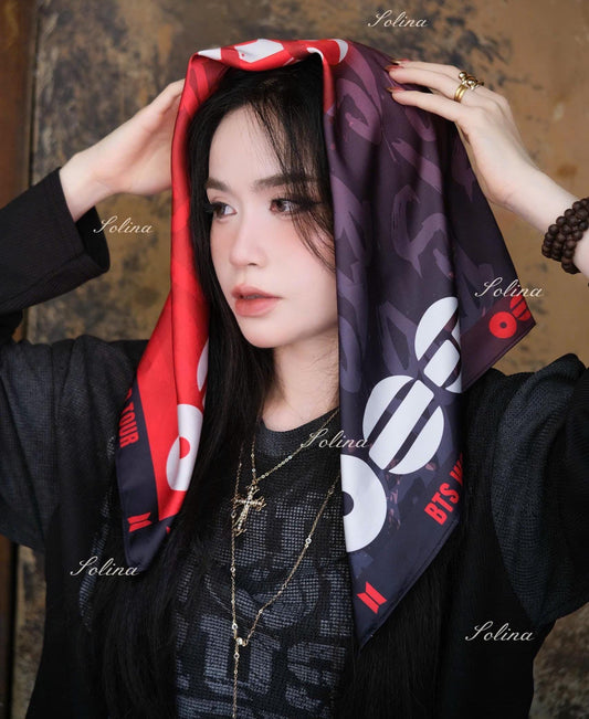 BTS Arirang Tour Kpop Concert Inspired Satin Bandana