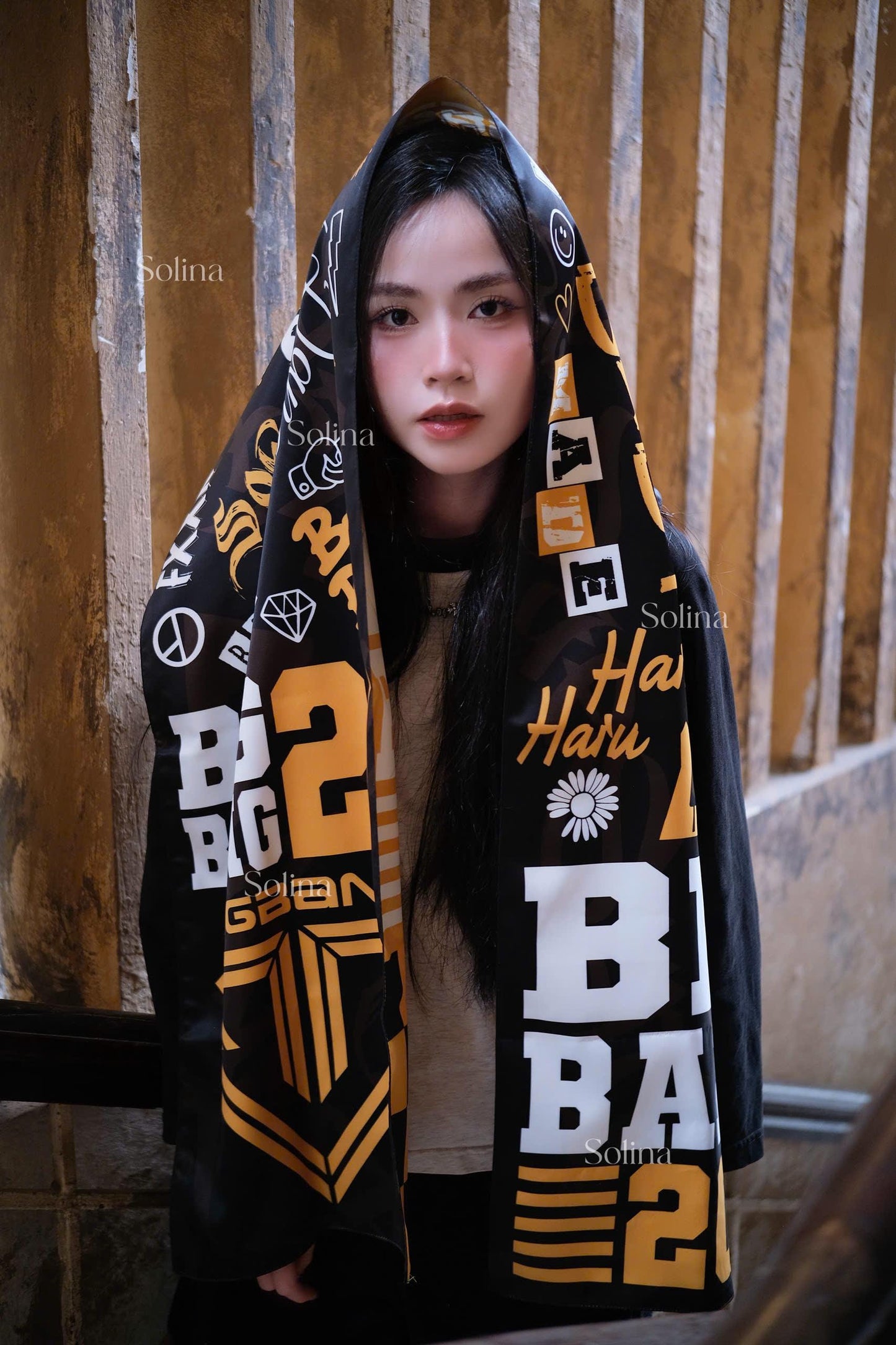 BIGBANG Bandana, Kpop VIP Satin Head Scarf 35x140 cm, Concert Outfit Gift