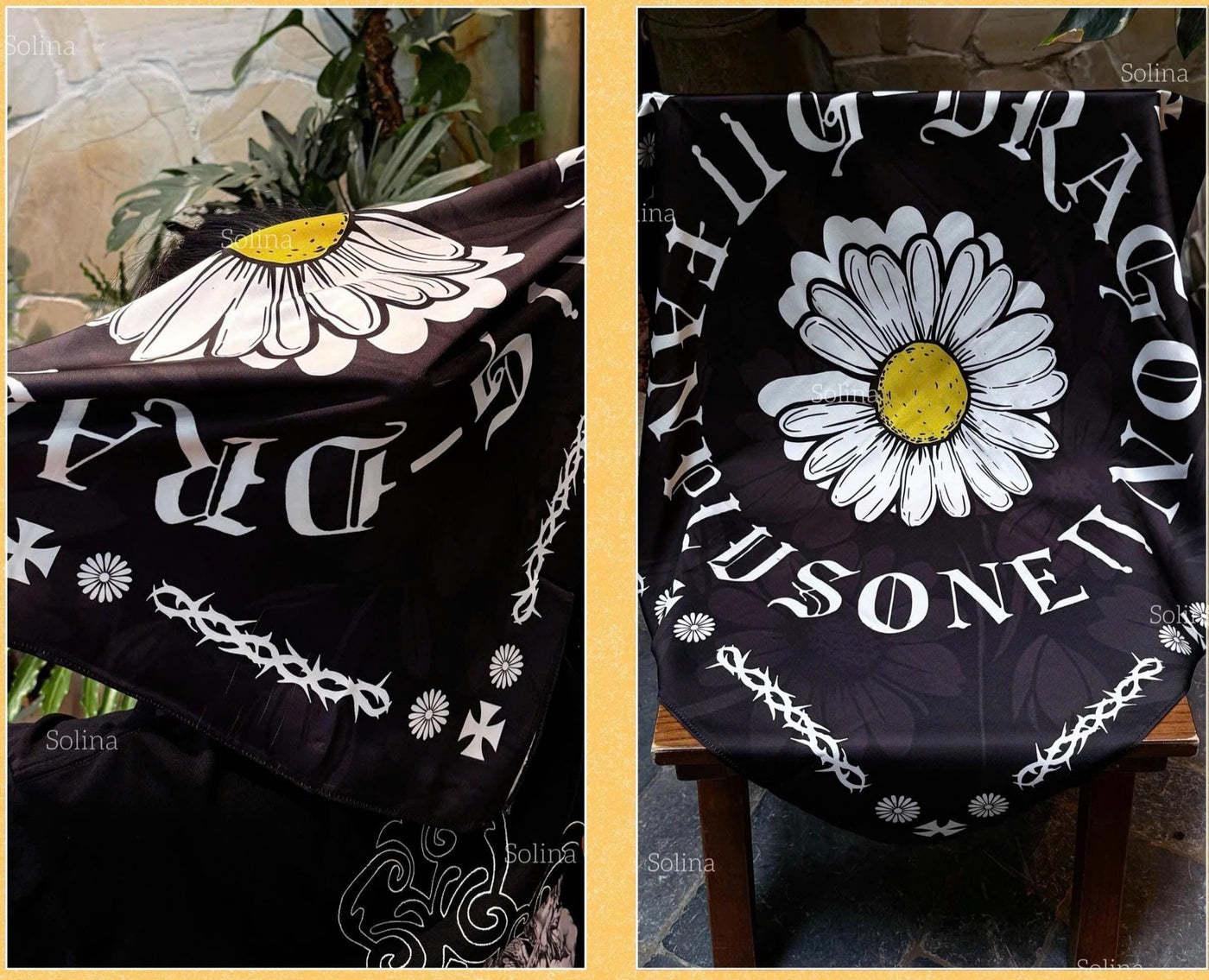 G-Dragon Bandana, BIGBANG VIP Satin Scarf 70x70 cm, Kpop Concert Gift