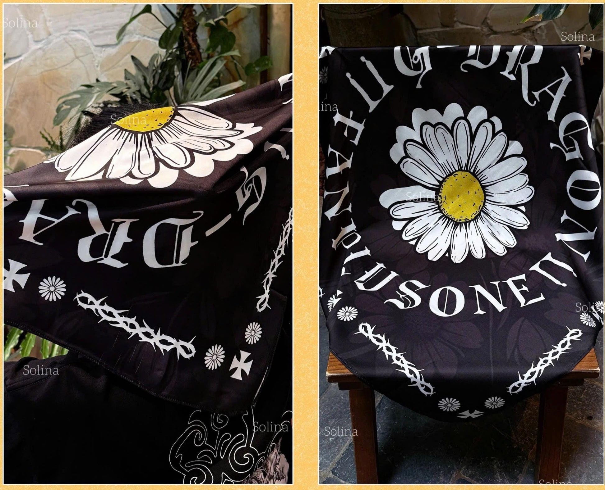 G-Dragon Bandana, BIGBANG VIP Satin Scarf 70x70 cm, Kpop Concert Gift