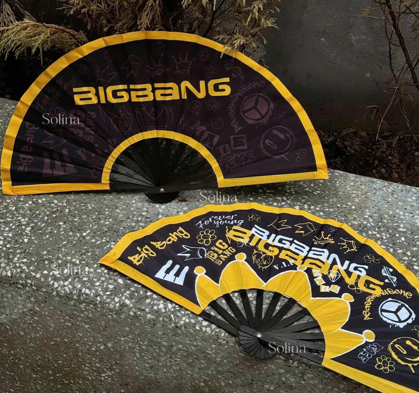 BigBang Hand Fan Kpop,Folding Fan Concert Accessory,2026 Tour Gift for VIP, Gift Hand Fan Kpop Fan Hand Fan,Kpop Concert
