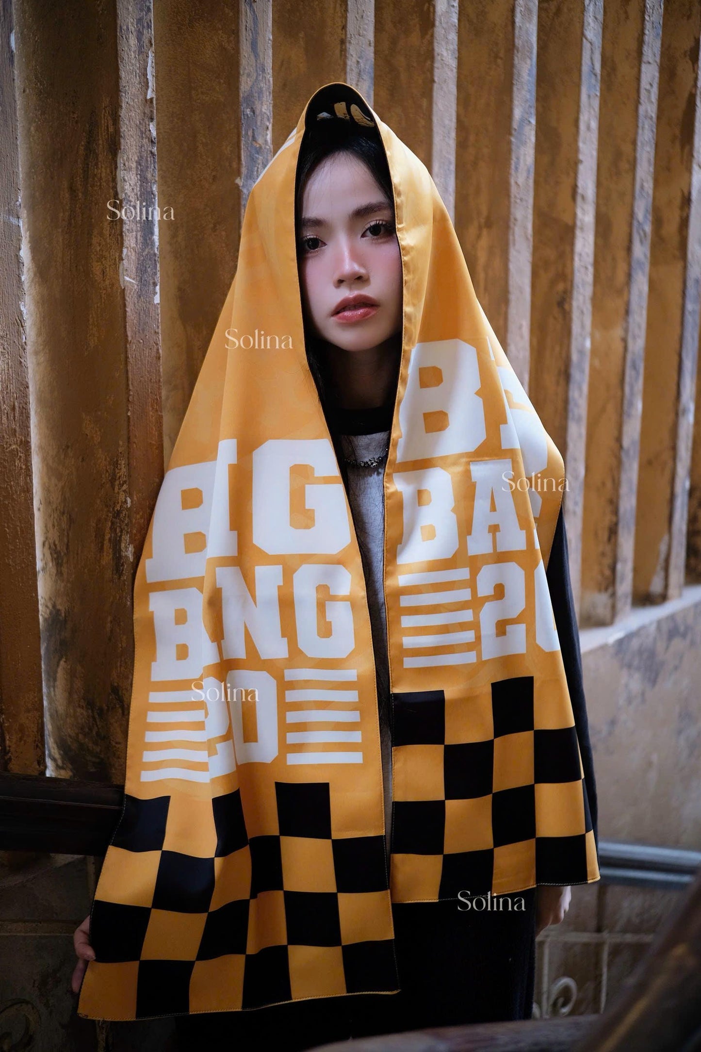 BIGBANG Bandana, Kpop VIP Satin Head Scarf 35x140 cm, Concert Outfit Gift