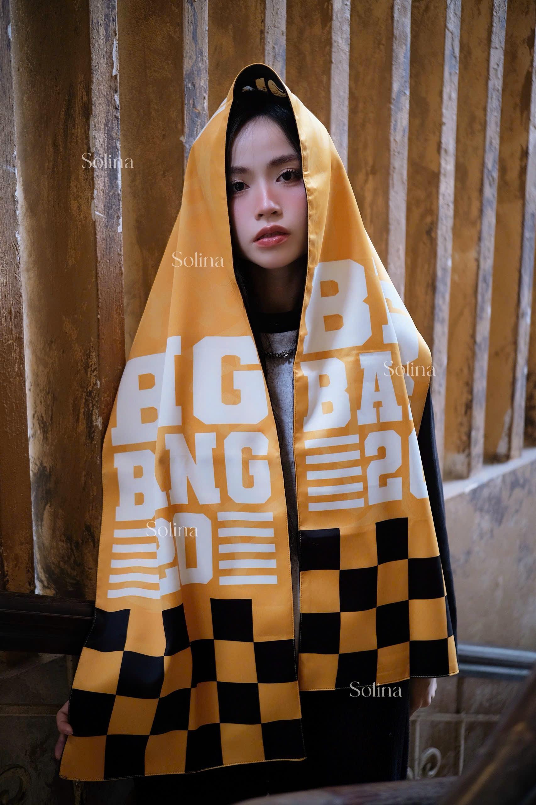 BIGBANG Bandana, Kpop VIP Satin Head Scarf 35x140 cm, Concert Outfit Gift