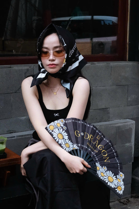 BIGBANG Bandana, Kpop VIP Satin Head Scarf 70x70 cm, Concert Outfit Gift
